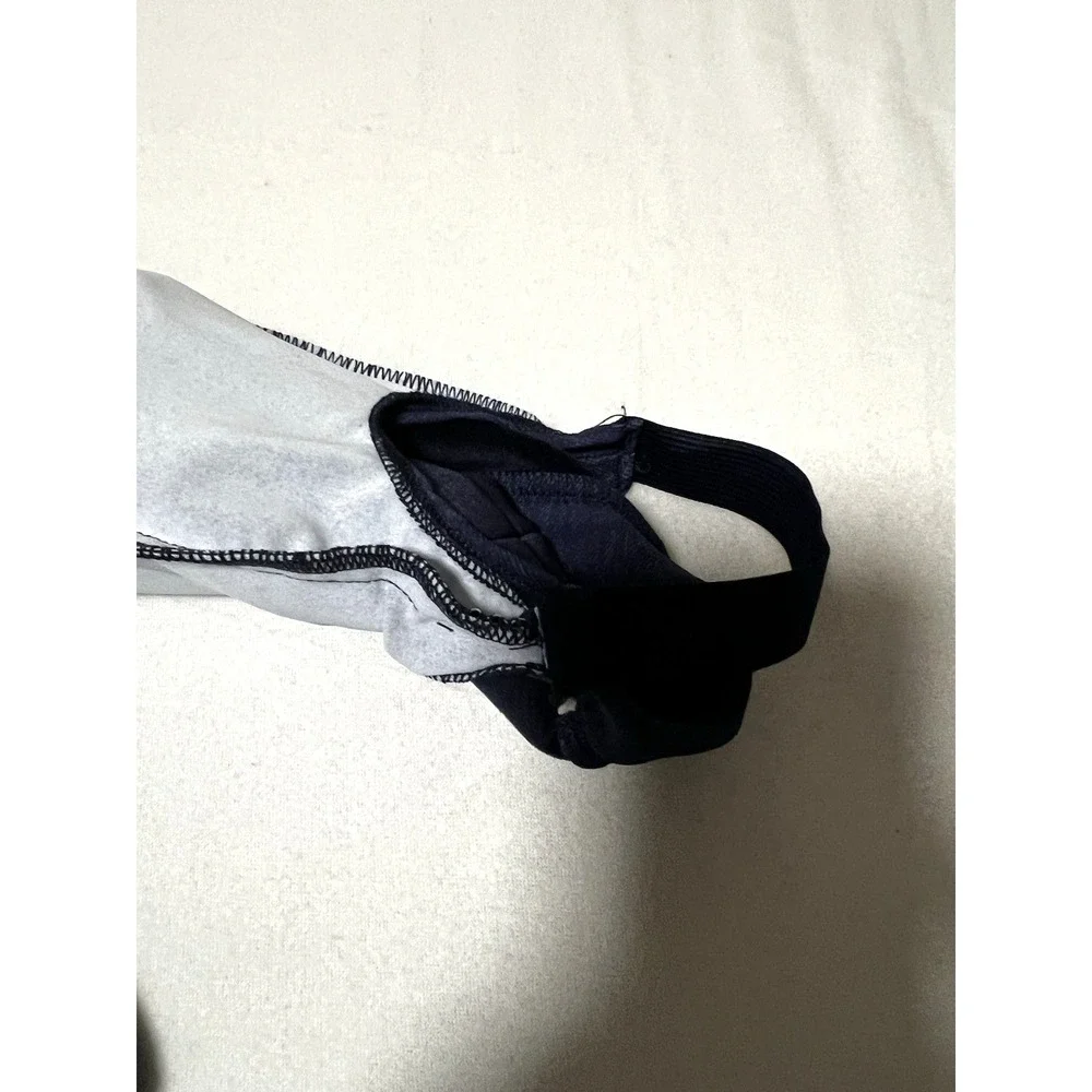 We Wore What Women's Sleeveless‎ Ski Suit Darkwash Denim Texture Size L